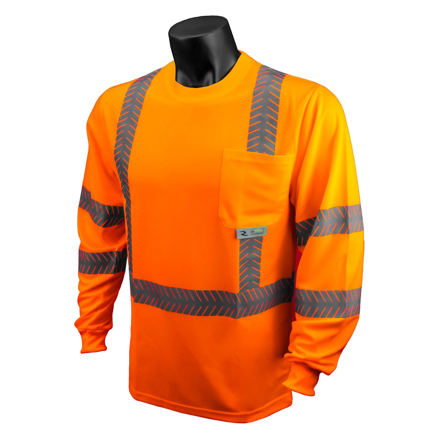 Class 3 Hi-Viz Safety T-Shirt With Rad-Shade® UV Protection, Orange (#ST24-3POS)