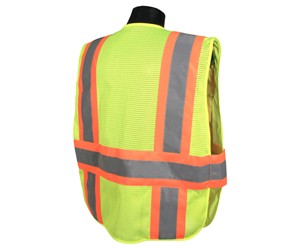 Type R Class 2 Expandable Two Tone Vest, Hi-Viz Green (#SV23-2ZGM)