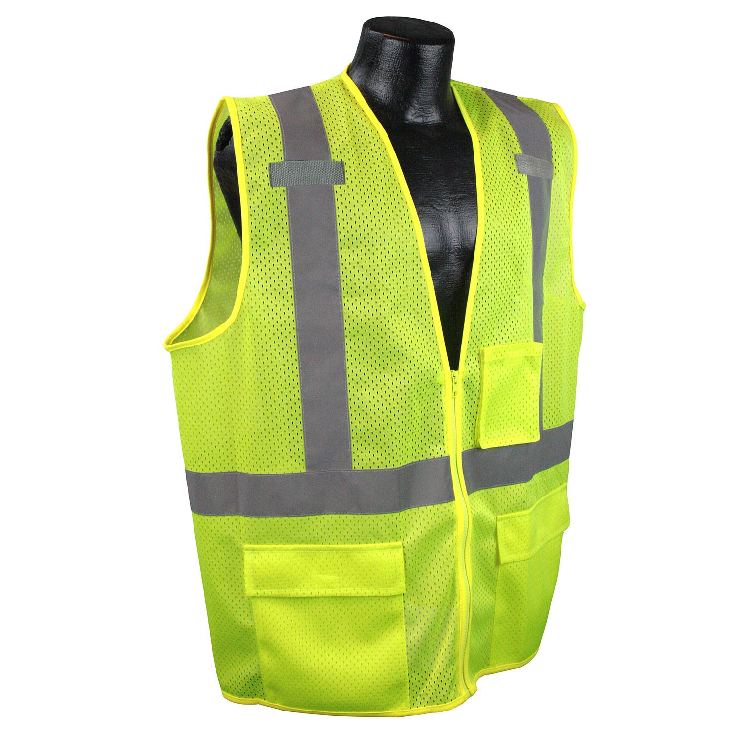 Class 2 Multipurpose Surveyor Green Safety Vest (#SV27-2ZGM)