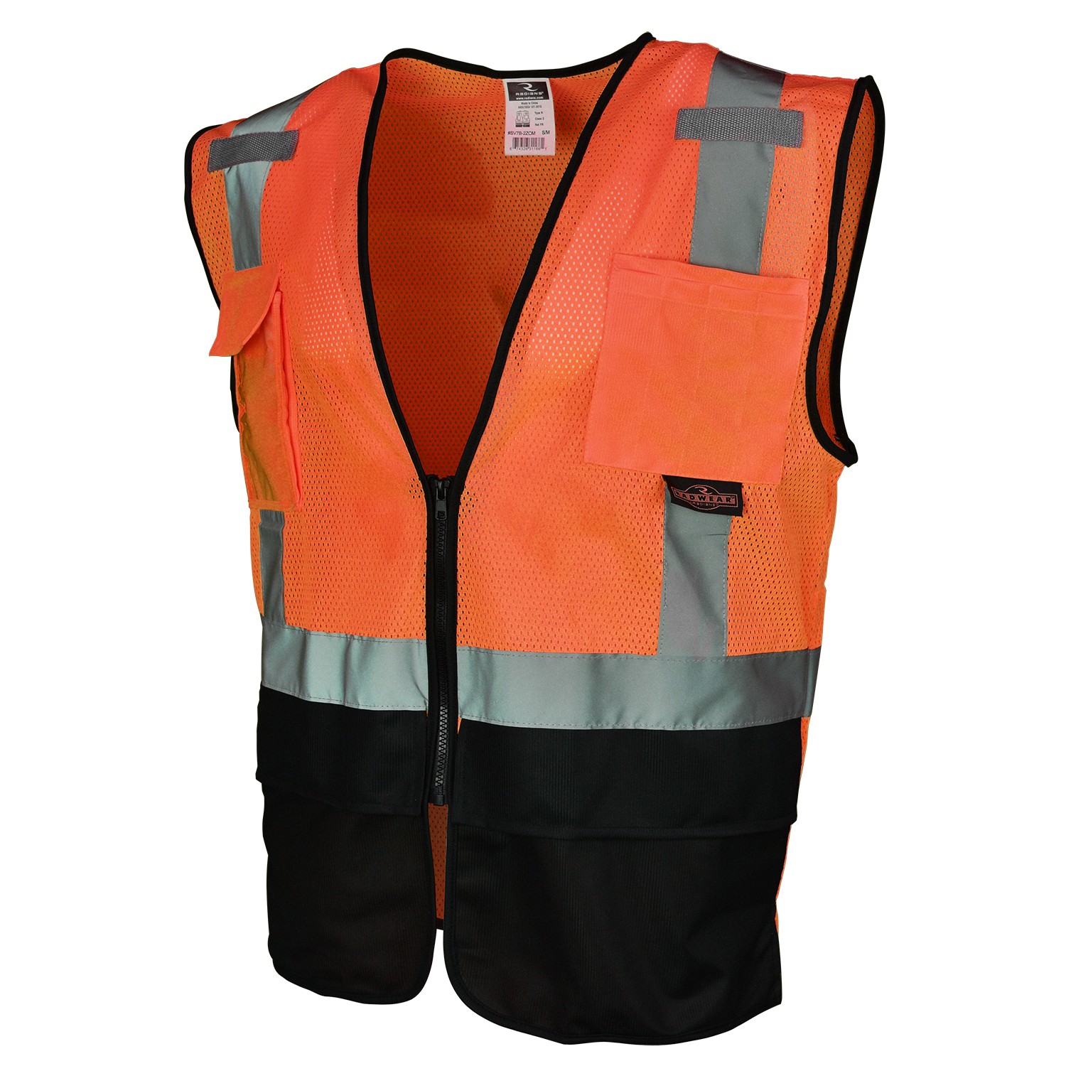 Surveyor Type R Class 2 Safety Vest, Hi-Viz Orange (#SV7B-2ZOM)