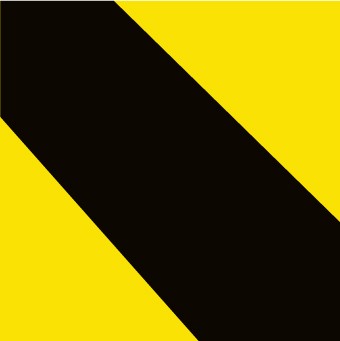 Stripe Safety Tape, Black & Yellow (#T202S)