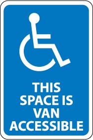 This Space Is Van Accessible Sign (#TM104)