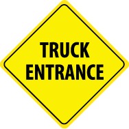 Truck Entrance Sign (#TM122K)
