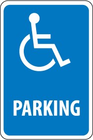Handicapped Parking Sign (#TM94)
