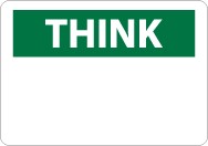 Think Sign (blank) (#TS1)