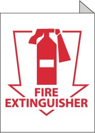 Fire Extinguisher 2-Vue Sign (#TV12)