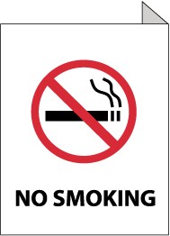 No Smoking 2-Vue Sign (#TV9)
