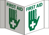First Aid Visi Sign (#VS21W)