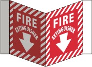 Fire Extinguisher Visi Sign (#VS31W)