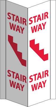 Stairway Visi Sign (#VS46W)