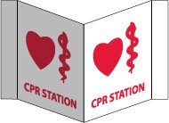 CPR Station Visi Sign (#VS49W)