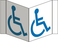 Handicapped Visi Sign (#VS8W)