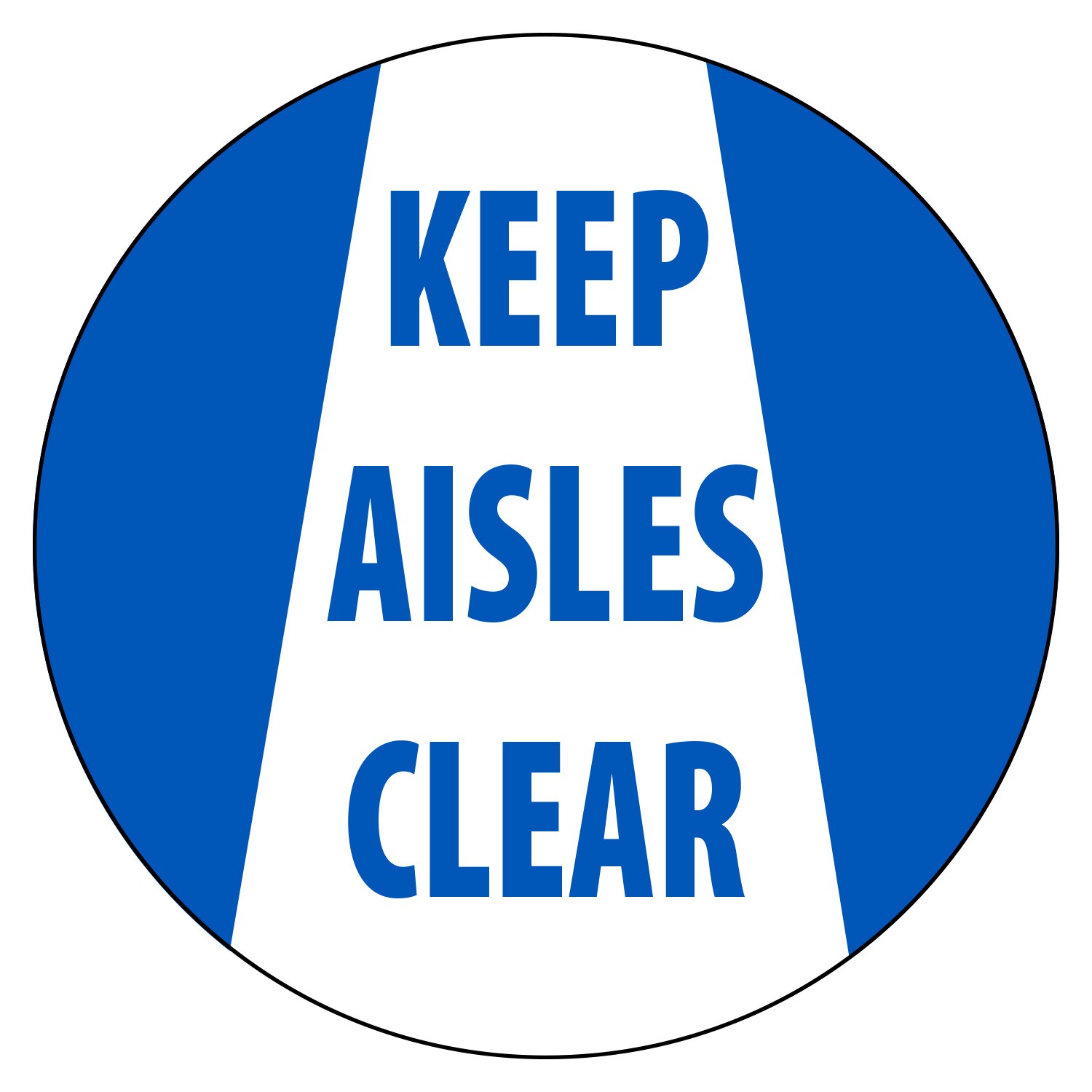 VIRTUAL SIGN PROJECTOR LENS ONLY: KEEP AISLES CLEAR (#VSPL4)