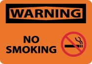 Warning No Smoking Sign (#W457)