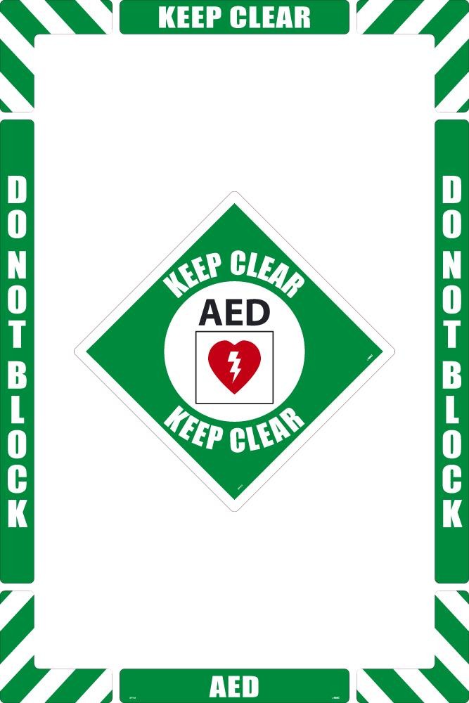 AED Floor Marking Kit