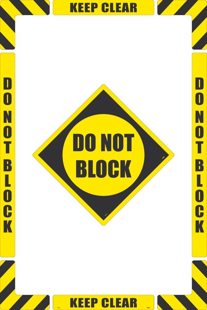 Do Not Block Floor Marking Kit