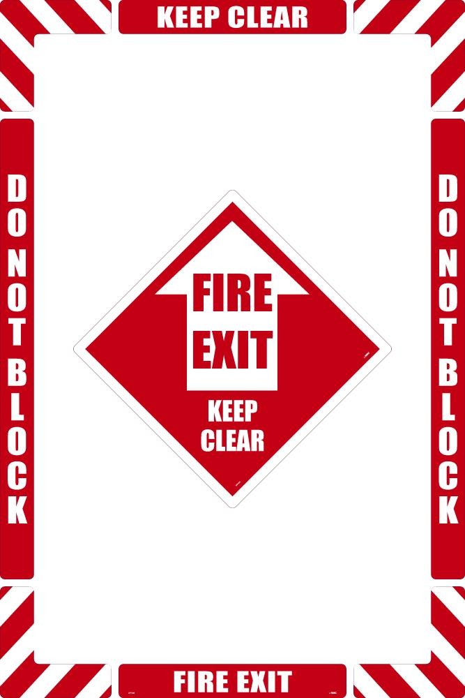 Fire Exit Floor Marking Kit