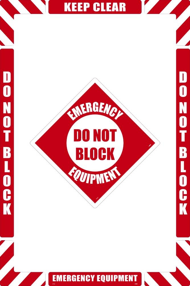 Emergency Equipment Floor Marking Kit