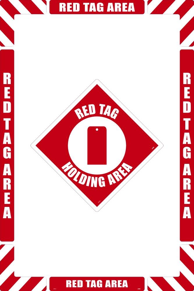 Red Tag Area Floor Marking Kit