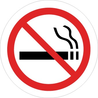 No Smoking Graphic Walk On Floor Sign (#WFS7)