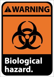 Warning Biological hazard ANSI Sign (#WGA5)