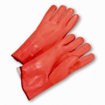 West Chester® PVC Dipped Glove with Foam Liner and Rough Finish - 12"  (#1027ORF)