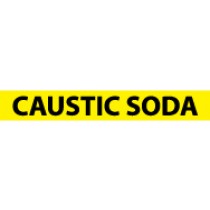 Caustic Soda Pressure-Sensitive Vinyl Pipe Marker (#1042Y)
