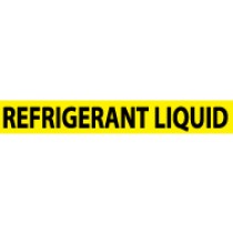Refrigerant Liquid Pressure-Sensitive Vinyl Pipe Marker (#1212Y)