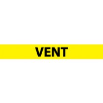 Vent Pressure-Sensitive Vinyl Pipe Marker (#1269Y)