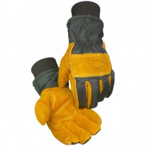 Caiman® Cowhide Leather Palm Glove with Polyester Back - Heatrac® Insulation  (#1352)