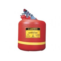 Justrite Type I Poly Safety Can, 5.0 gallon (#14561)