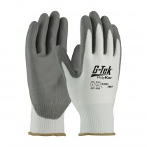 G-Tek® PolyKor® Seamless Knit PolyKor® Blended Glove with Polyurethane Coated Smooth Grip on Palm & Fingers  (#16-D622)