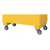 Justrite Flammable Casters For Safety/Storage Chest, Set of 4, 2000lb. Cap., 2 Locking (#16043)