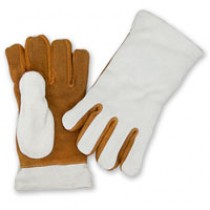 Leather Heat Resistant Gloves, 3-ply (#211-GL)