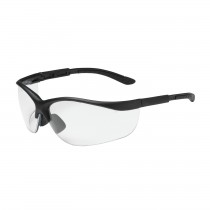 Hi-Voltage AC™ Semi-Rimless Safety Glasses with Black Frame, Clear Lens and Anti-Scratch Coating  (#250-21-0400)