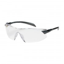 Radar™ Rimless Safety Glasses with Gray Temple, Clear Lens and Anti-Scratch / Anti-Reflective Coating  (#250-45-0010)