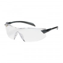 Radar™ Rimless Safety Glasses with Gray Temple, Clear Lens and Anti-Scratch / Anti-Fog Coating  (#250-45-0020)