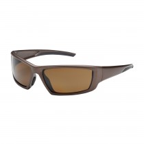  Sunburst™ Full Frame Safety Glasses with Brown Frame, Polarized Brown Lens and Anti-Scratch / Anti-Fog Coating  (#250-47-1042)