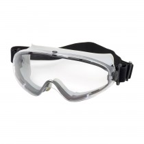 Fortis™ II Indirect Vent Goggle with Light Gray Body, Clear Lens and Anti-Scratch / Anti-Fog Coating - Non-Latex Strap  (#251-80-0020)