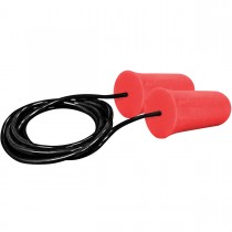 Mega Flare™ Tapered Disposable Soft Polyurethane Foam Corded Ear Plugs - NRR 32  (#267-HPF410C)