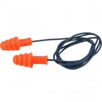 PIP® Metal Detectable Reusable TPR Corded Ear Plugs - NRR 27  (#267-HPR400D)