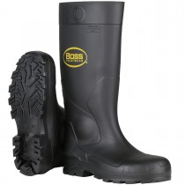 Boss® Footwear 16" Black PVC Plain Toe Boot  (#380-800)