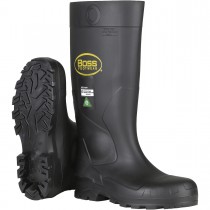 Boss® Footwear Black PVC Full Safety Steel Toe and Midsole Boot  (#383-820)