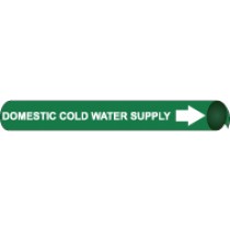 Domestic Cold Water Supply Precoiled Pipe Marker (#4036N)