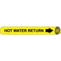 Hot Water Return Precoiled Pipe Marker (#4062N)