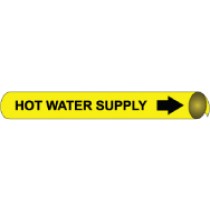 Hot Water Supply Precoiled Pipe Marker (#4063N)