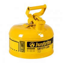 Justrite Type I Safety Can, 1 gallon, Yellow (#7110200)