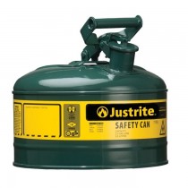 Justrite Type I Safety Can, 1 gallon, Green (#7110400)