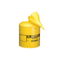 Justrite Type I Safety Can, Yellow with Funnel, 5 gallon (#7150210)