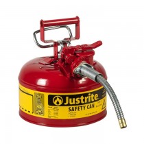 Justrite Type II AccuFlow Safety Can, 1 gallon, Red (#7210120)